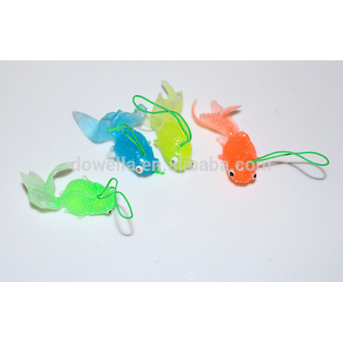 Hot TPR Simulation Glod fish cell phone charm